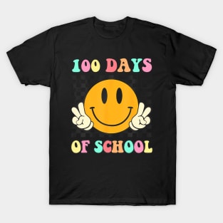 100 Days Of School Teacher Boys Girls Kids Happy 100Th Day T-Shirt